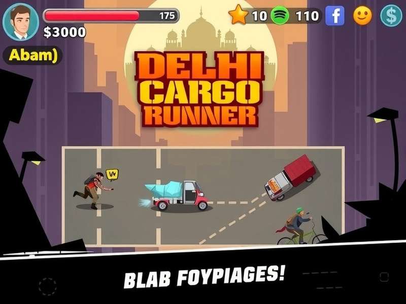 Delhi Cargo Runner Game Screenshot